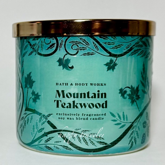 MOUNTAIN TEAKWOOD 3 Wick Candle - Picture 1 of 3